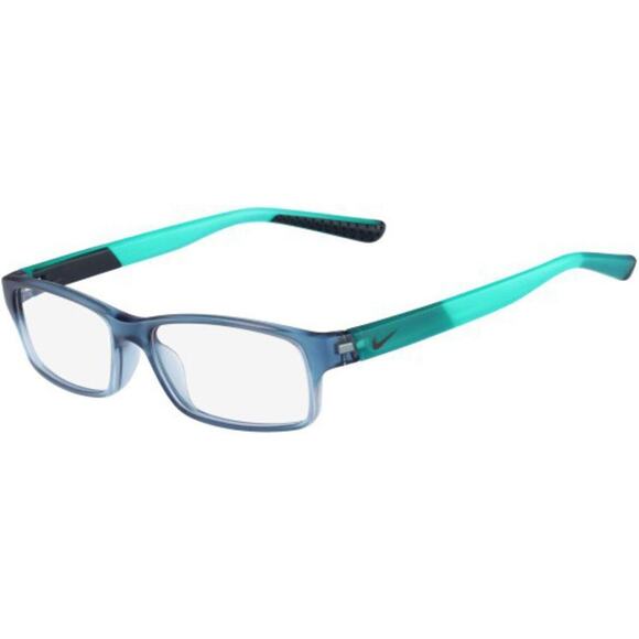NIKE 5534 416 MATTE BLUE AQUA AUTHENTIC KIDS EYEGLASSES SUNGLASSES FRAMES 48-14 - Picture 1 of 5